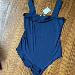 Mango Deep Pop Blue Top size xl NWT